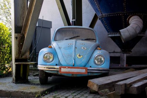 vw beetle old broken