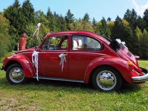 vw beetle bridal car auto