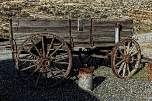 wagon wild west wooden
