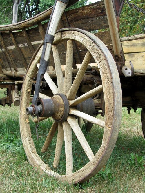 wagon wheel representing wheel tire