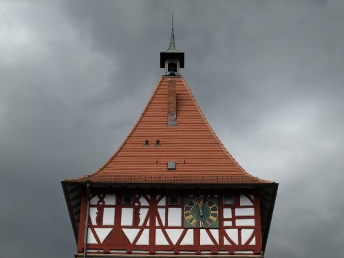 waiblingen old town tower roof
