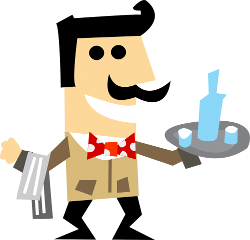 waiter service character