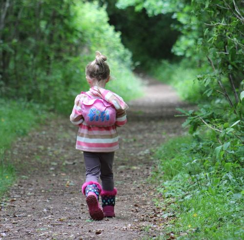 walk path girl