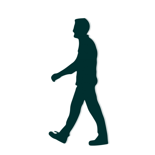 walking man silhouette