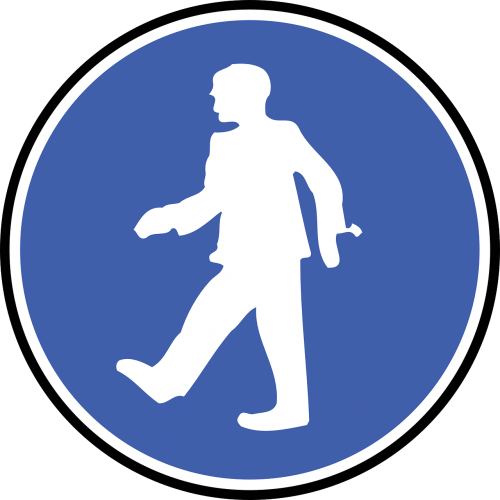 walking man sign