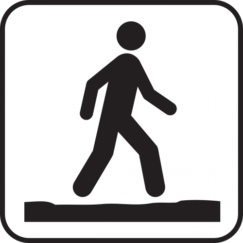 walking striding man