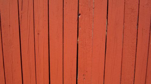 fence wooden red