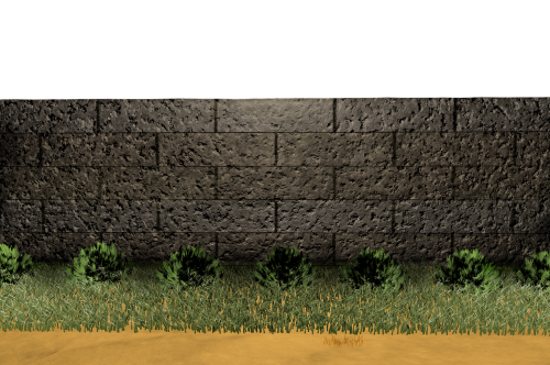 wall stone wall meadow