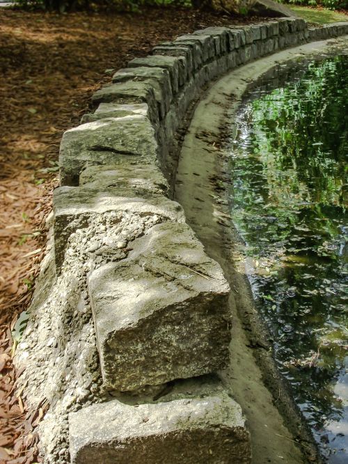 wall stone wall rock