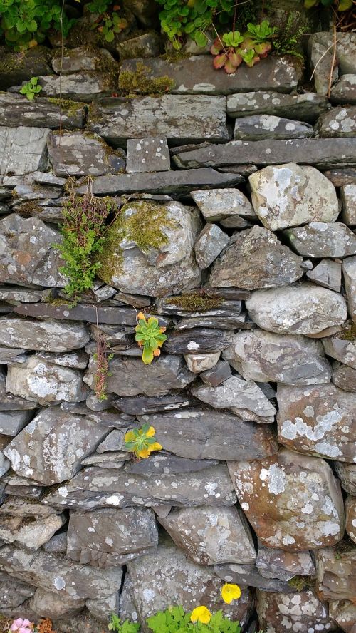 wall stone dry stone wall