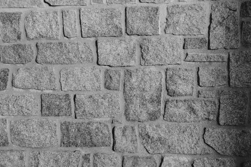 wall photo black white stones