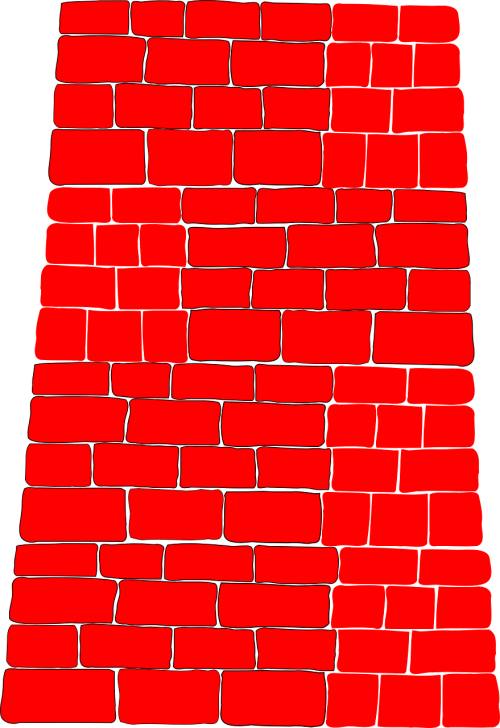 wall brick red