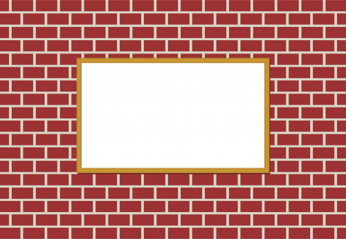 wall empty picture frame