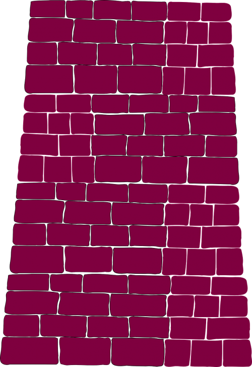 wall brick purple