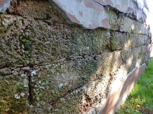 wall old stone wall