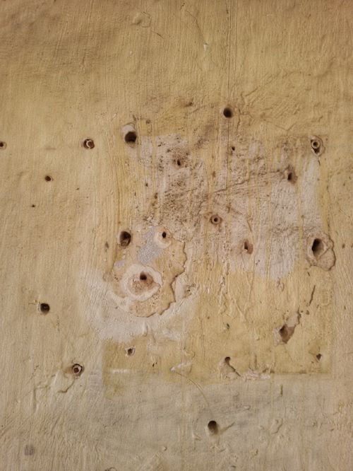 Wall Background With Holes