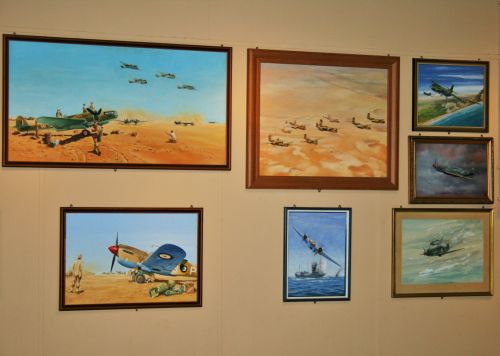 Wall In Aviation Art Gallery