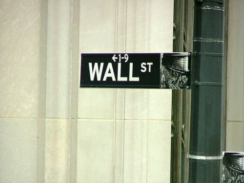 wall street street sign