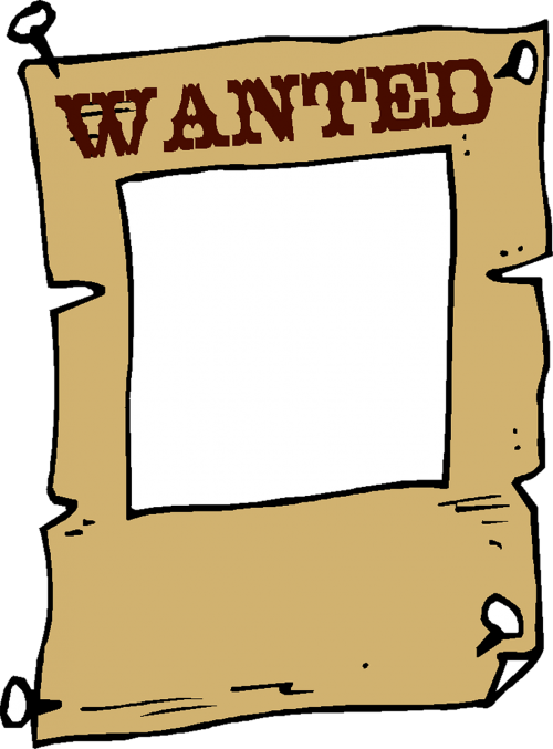 wanted frame clip art