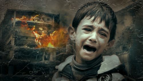 war child suffering