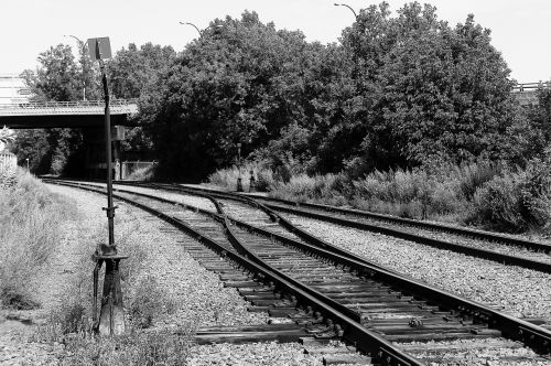 railway black and white montreal