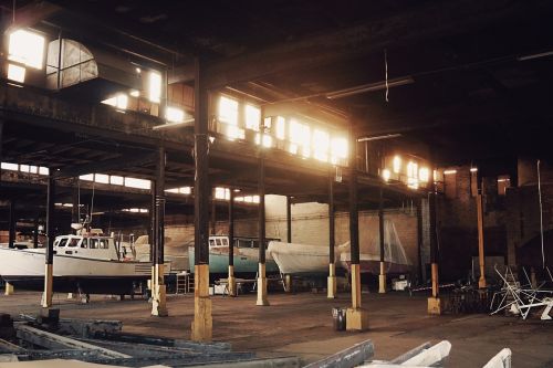 warehouse industrial boats