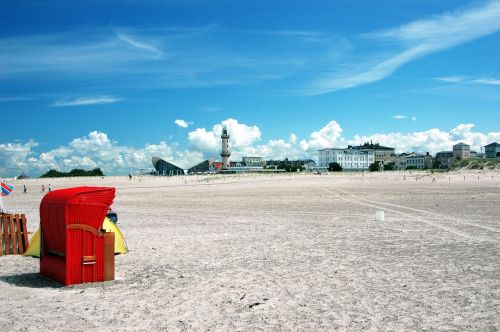 warnemünde beach beach chair