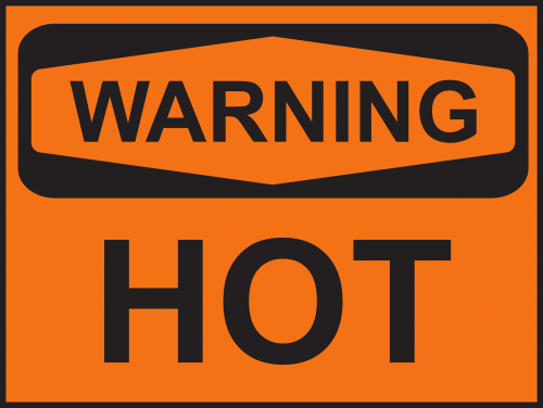 warning hot surface