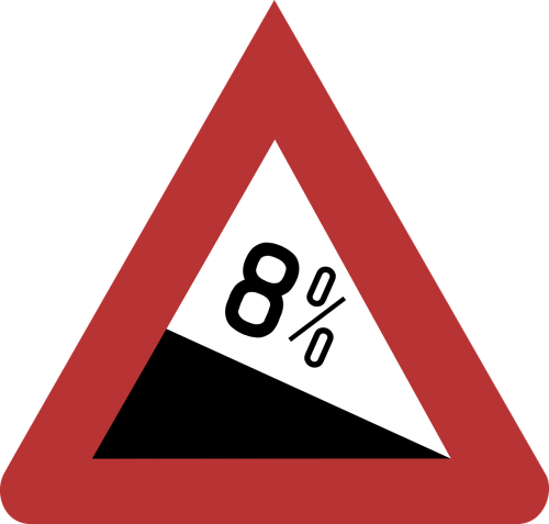 warning danger slope