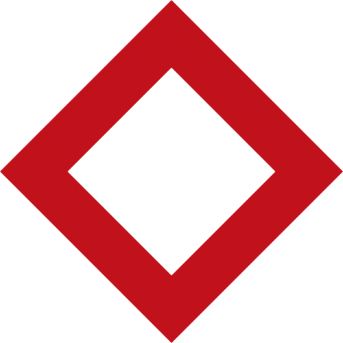 warning road sign germany