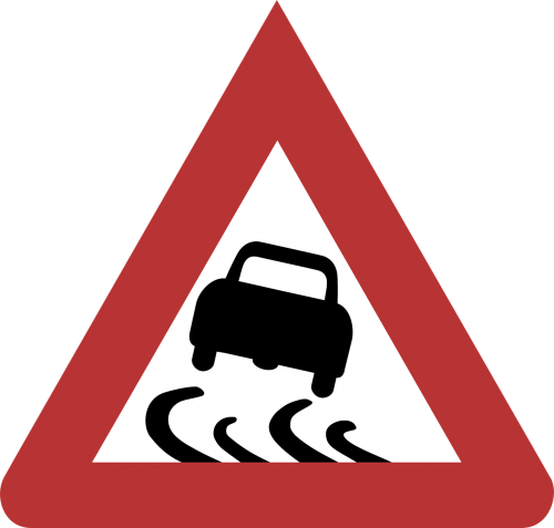 warning danger slippery