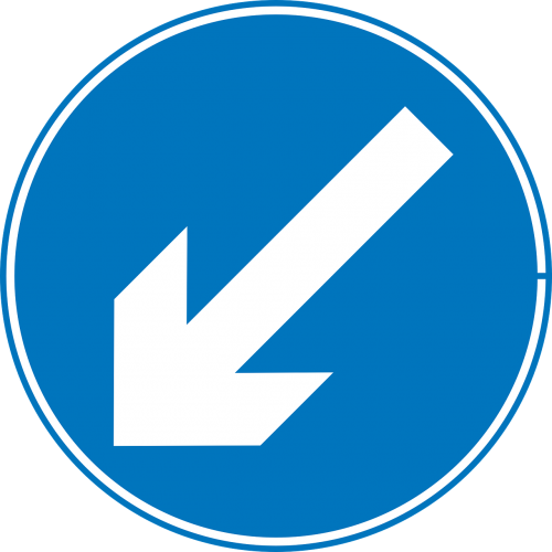 warning roadsign direction sign slow moving vehicle