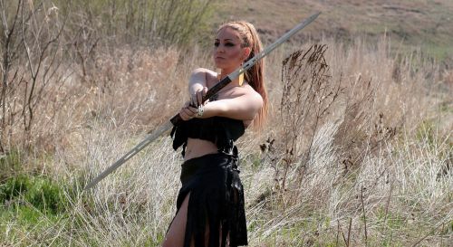 warrior woman sword