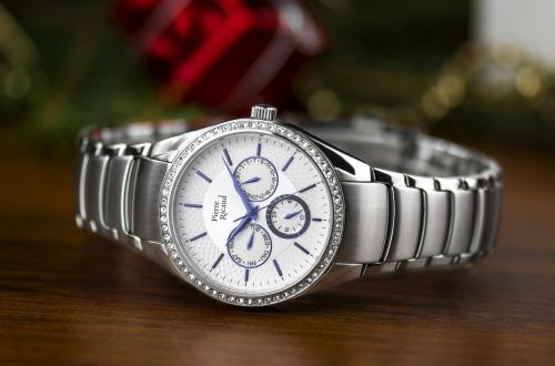 watch timepiece silver