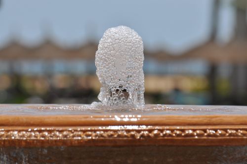 water bubbles fountain