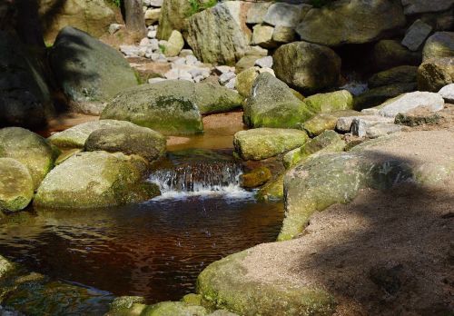 water stream rocks
