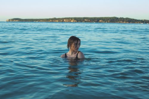 water woman swimming summer