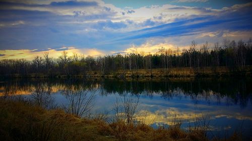 water sunset sky