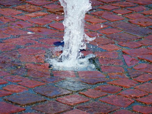 water drop of water fountain