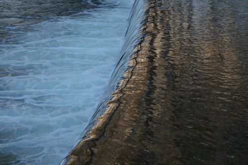 water mirroring river