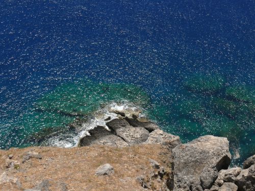 water rocks sea