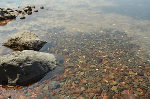 water pebble bright