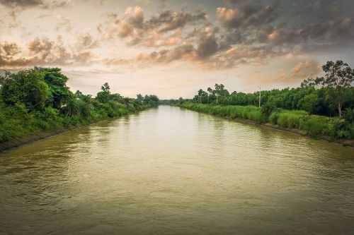 water sky river