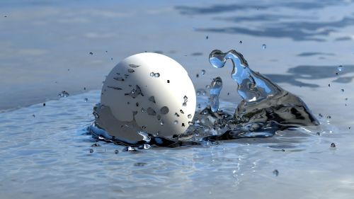 water ball splash