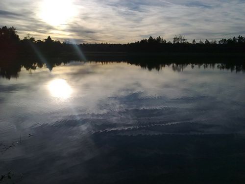 water sky sunset