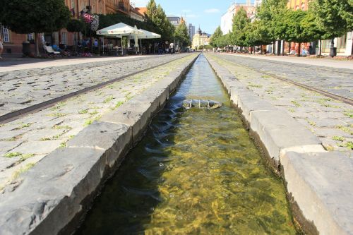 water kosice main street