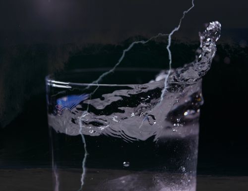 water flash glass