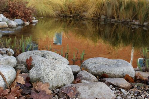 water lagoon stones