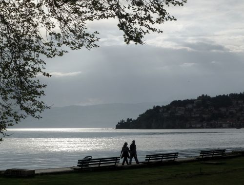 water romantic clouds