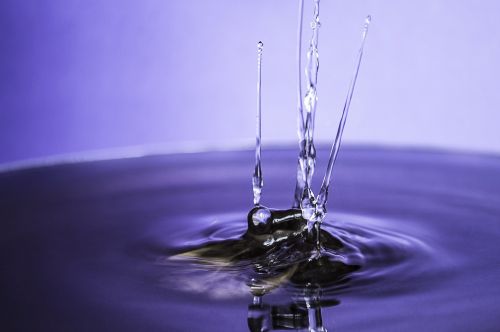 water water drop silver